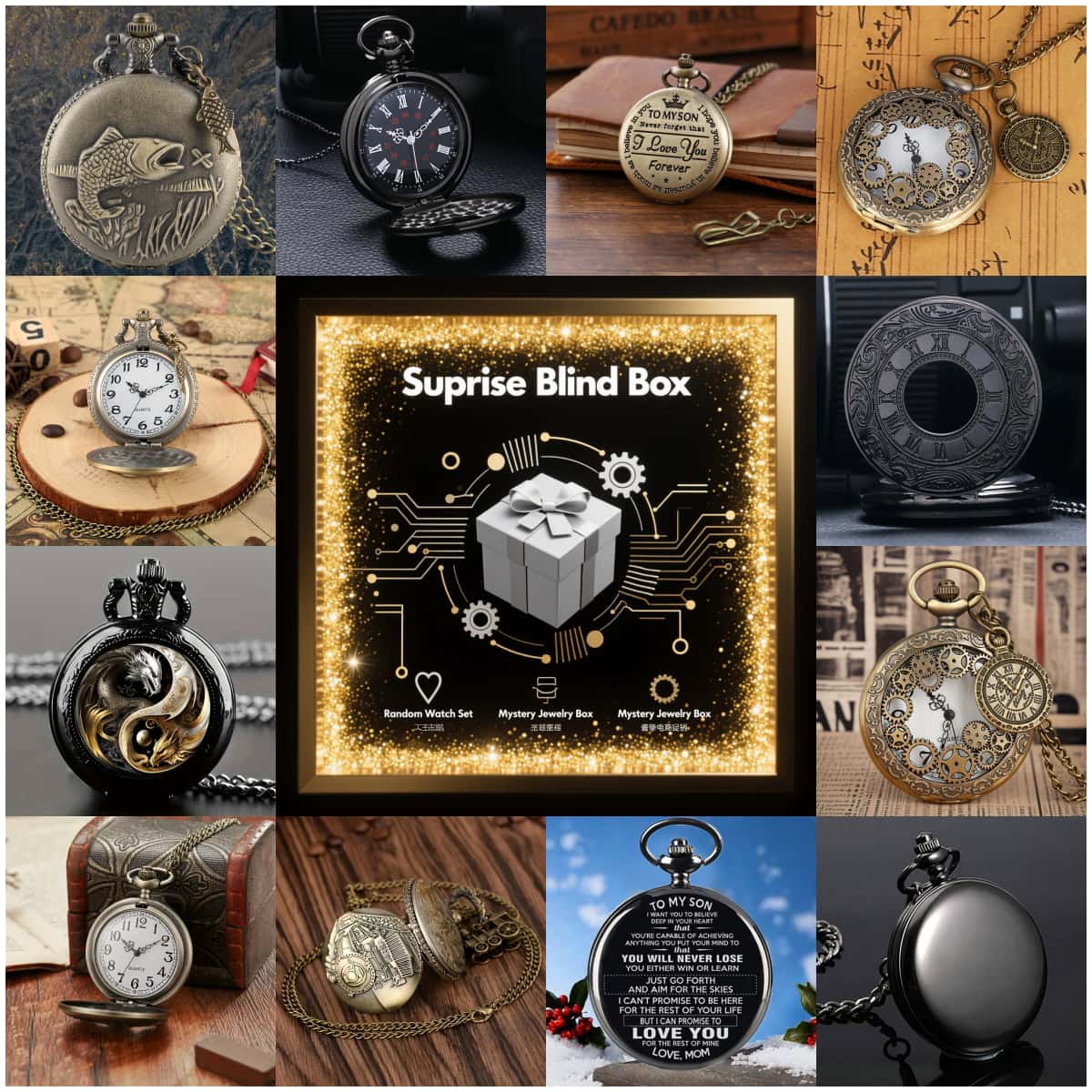 Fashion Women Watches - 1PC Kotak Misteri Jam Tangan Kejutan