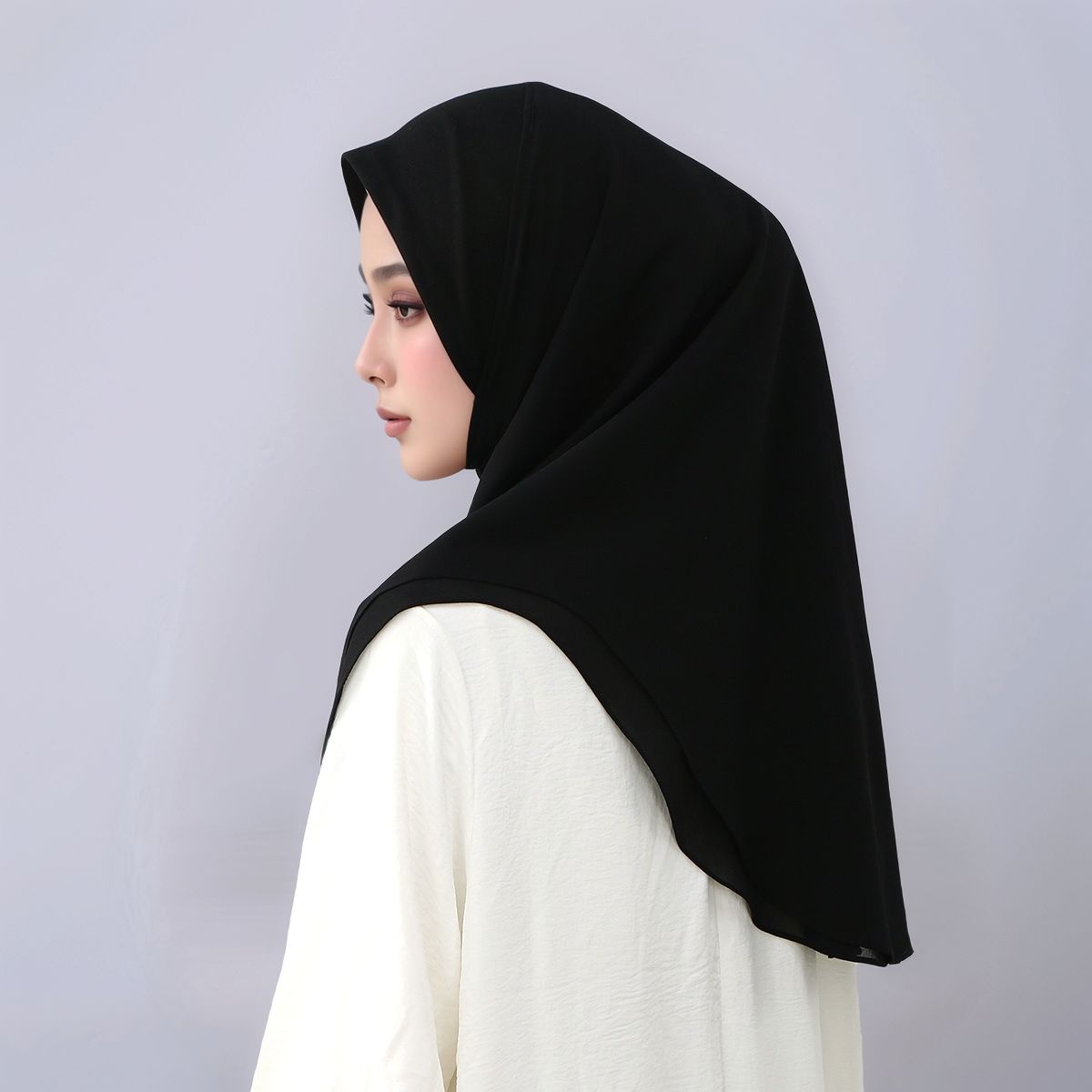 Women'S Fashion Layering - Hijab Instan Siap Pakai Bahan Chiffon