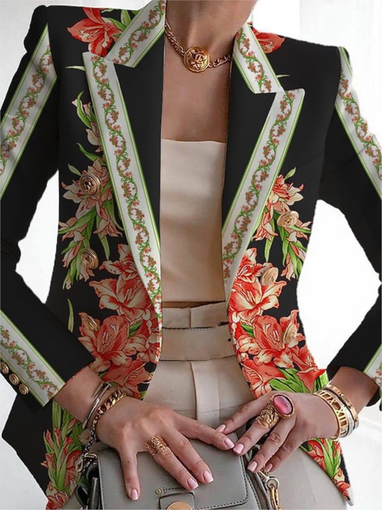 Blazer Women Oversized - Setelan pakaian wanita kasual, setelan Atasan