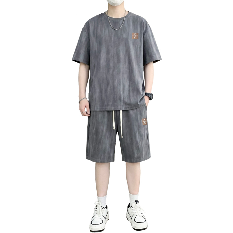 Tie Dye Two Piece - 【T-Shirt + Celana Pendek 5-Point】Setelan T-Shirt
