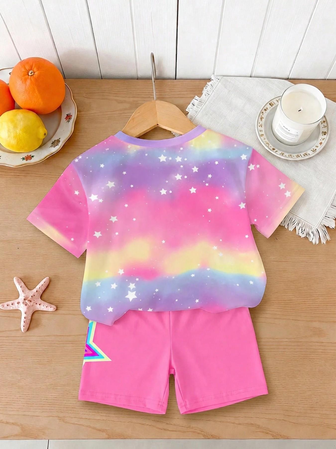 Pakaian dua potong bergaya jal - Tie Dye Two Piece ulasan dan harga