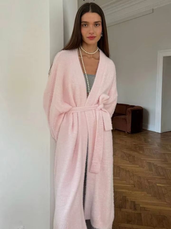 Hirsionsan 2024 Set rajutan le - Longline Cardigan Knit ulasan dan harga