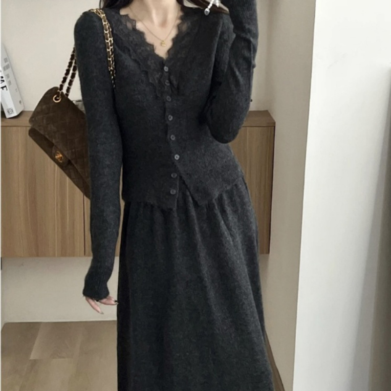 Atasan Rajut Lengan Panjang Re - Longline Cardigan Knit ulasan dan harga
