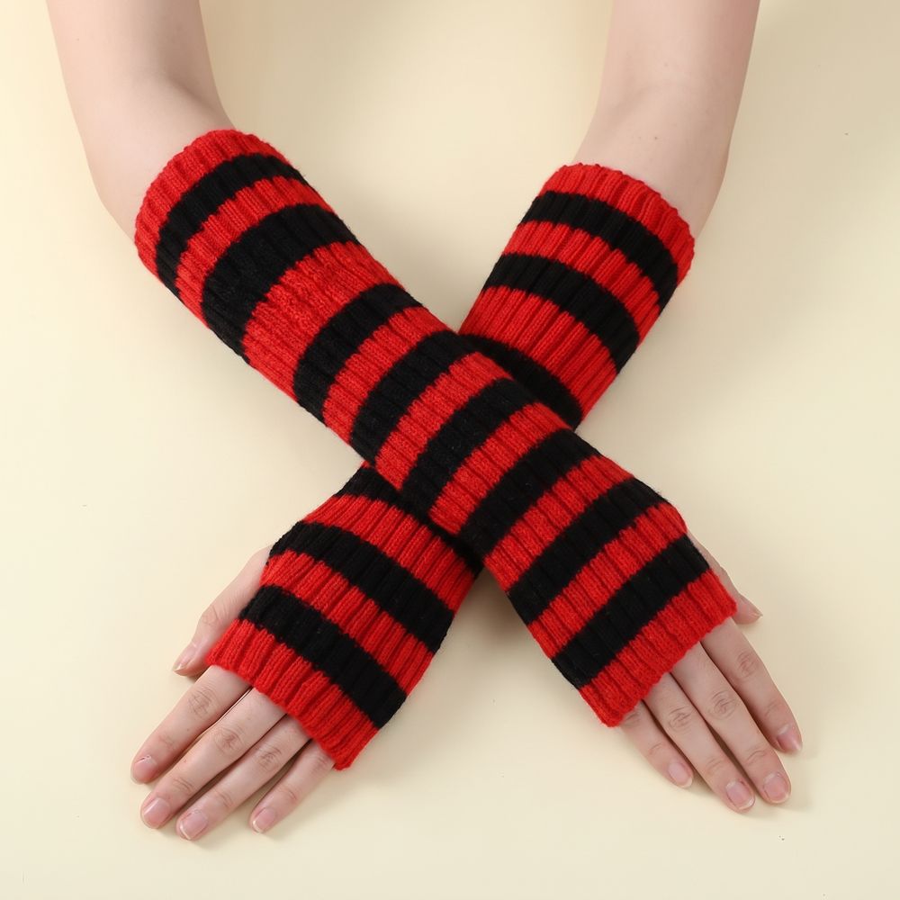 Sarung Tangan Rajut Bergaris G - Women'S Fashion Gloves ulasan dan harga