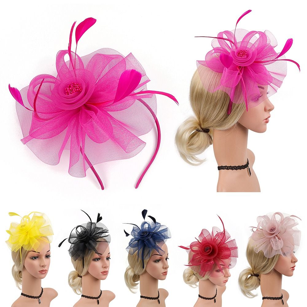 Topi Fascinator pita bulu topi - Women'S Fashion Kentucky Derby ulasan dan harga