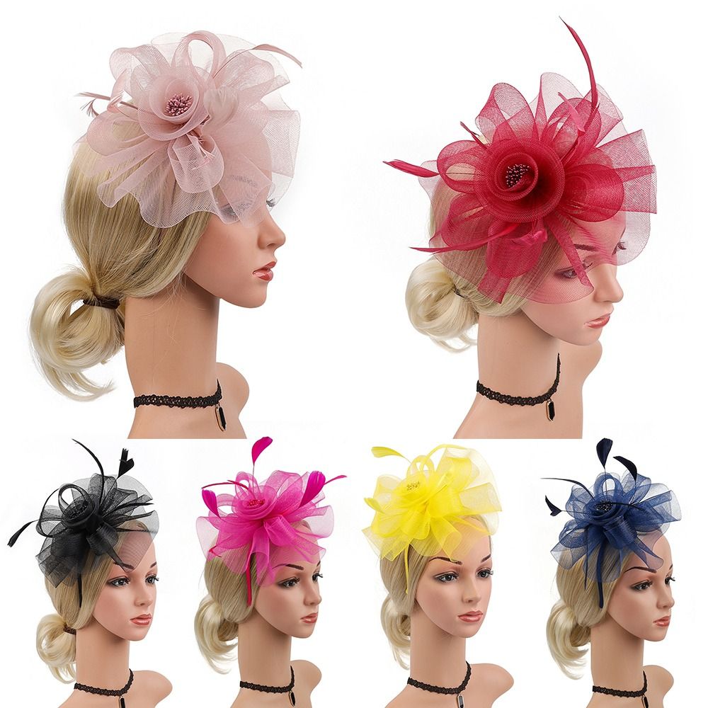Topi Fascinator pita bulu topi - Women'S Fashion Kentucky Derby ulasan dan harga