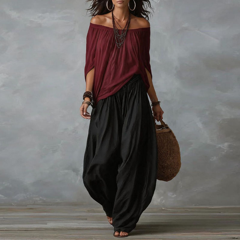 Setelan Dua Potong Boho Wanita - Tie Dye Two Piece ulasan dan harga