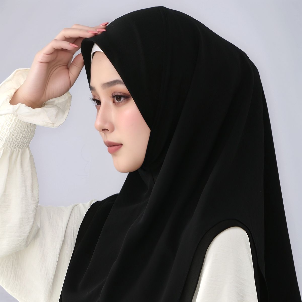 Hijab Instan Siap Pakai Bahan  - Women'S Fashion Layering ulasan dan harga