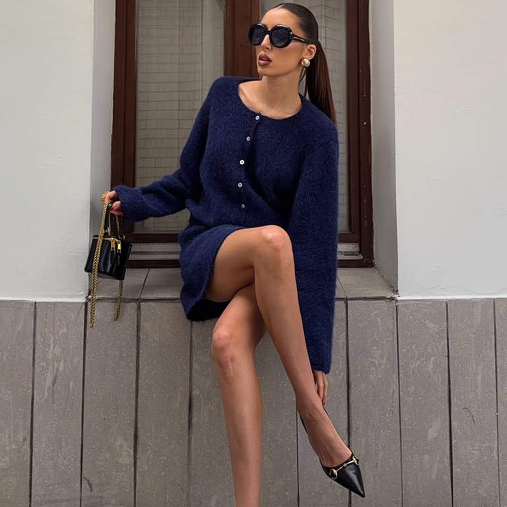 Setelan Rajutan Wanita Talenza - Longline Cardigan Knit ulasan dan harga