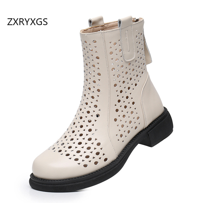 ZXRYXGS Sepatu Bot Berongga Da - Women'S Fashion Layering ulasan dan harga