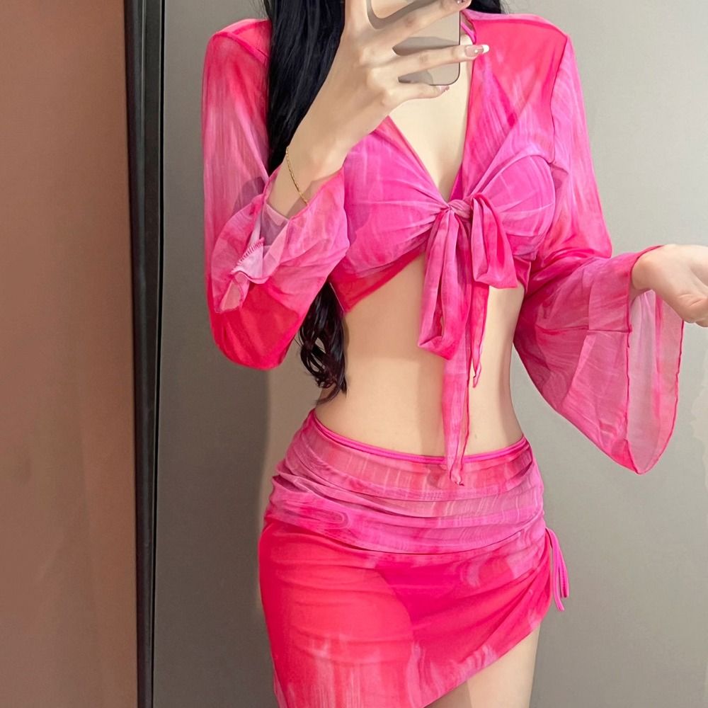 Set Bikini Tie Dye dengan Rok  - Tie Dye Two Piece ulasan dan harga