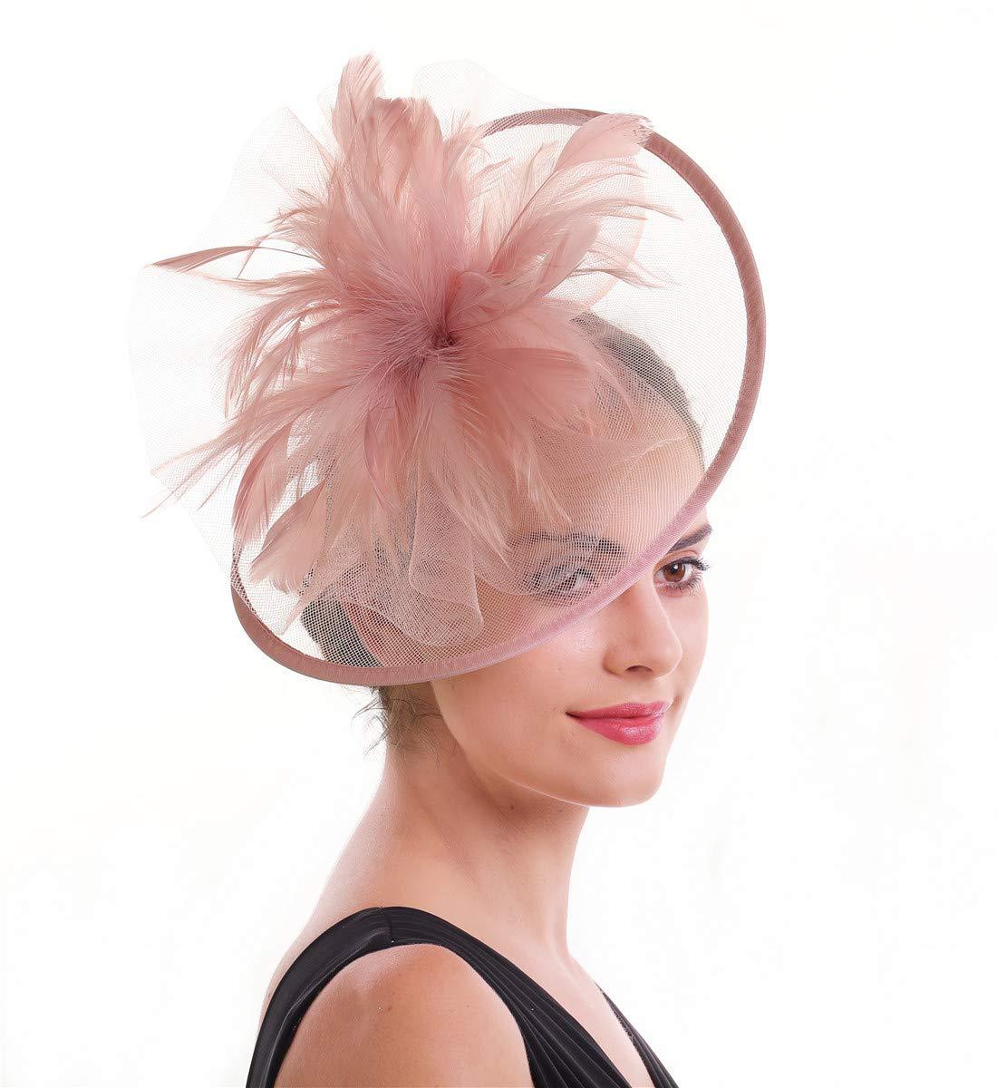 Topi bulu wanita, hiasan kepal - Women'S Fashion Kentucky Derby ulasan dan harga