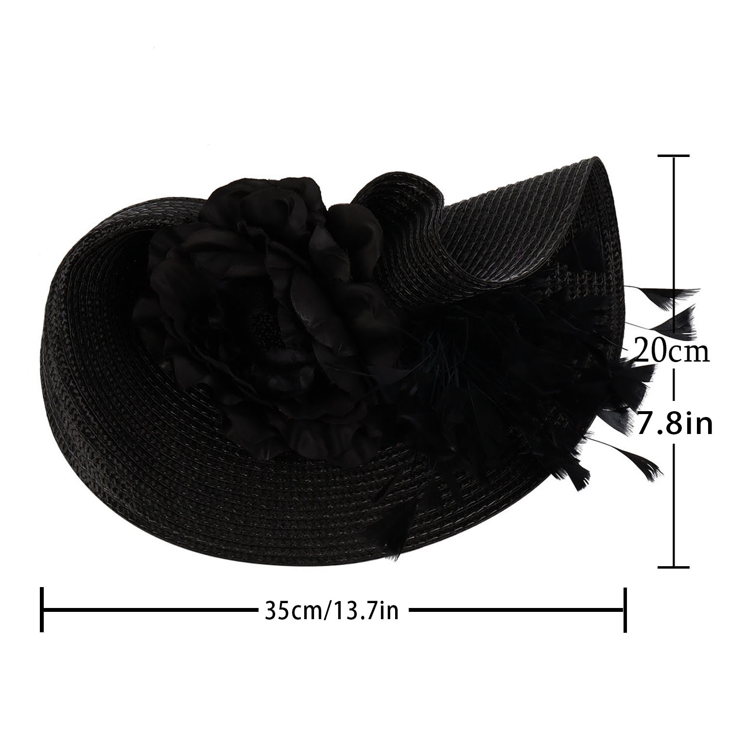 Topi Fascinator Bulu Jerami 20 - Women'S Fashion Kentucky Derby ulasan dan harga