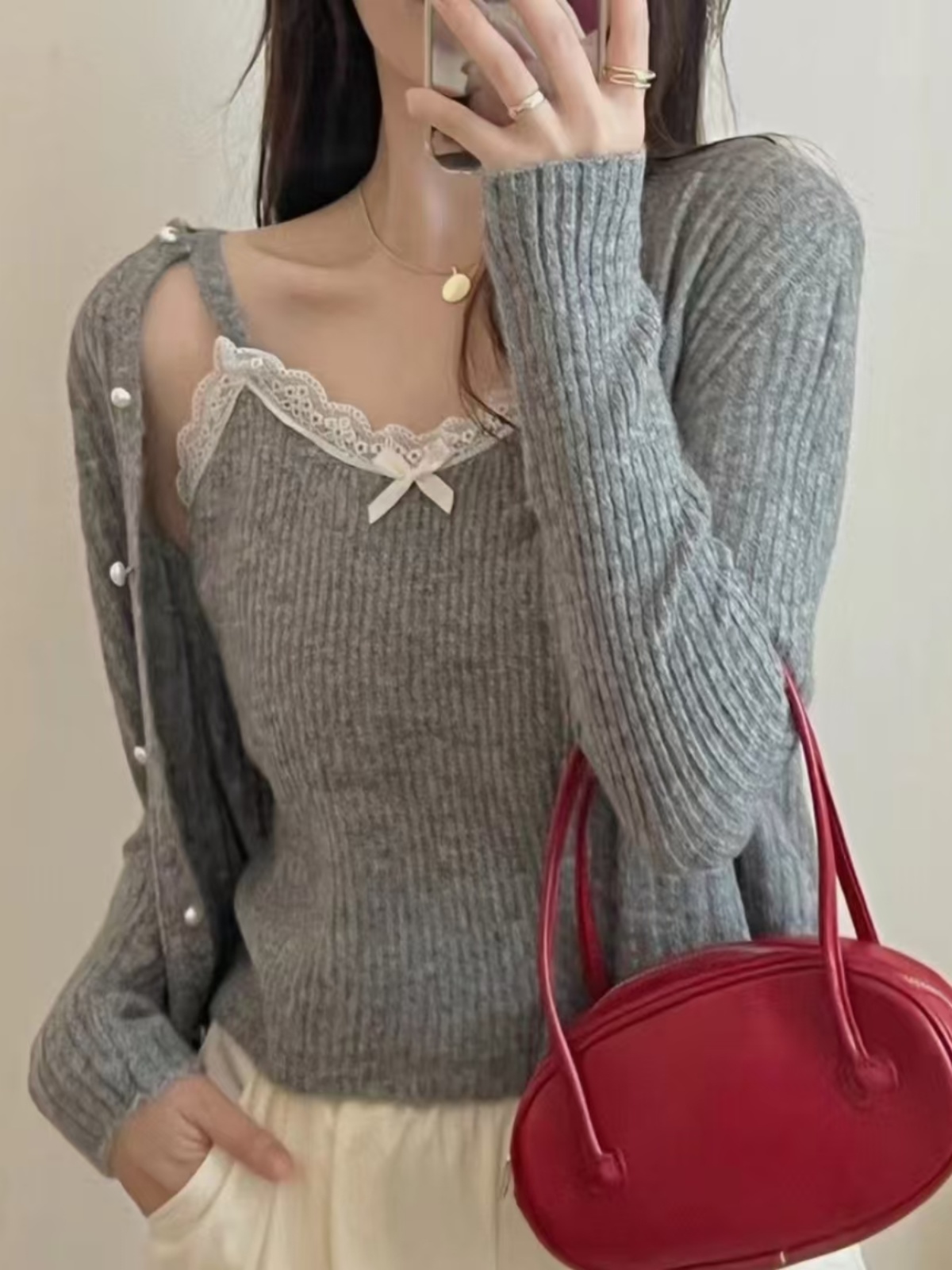 Kardigan Rajut Sweet Knot Wani - Longline Cardigan Knit ulasan dan harga