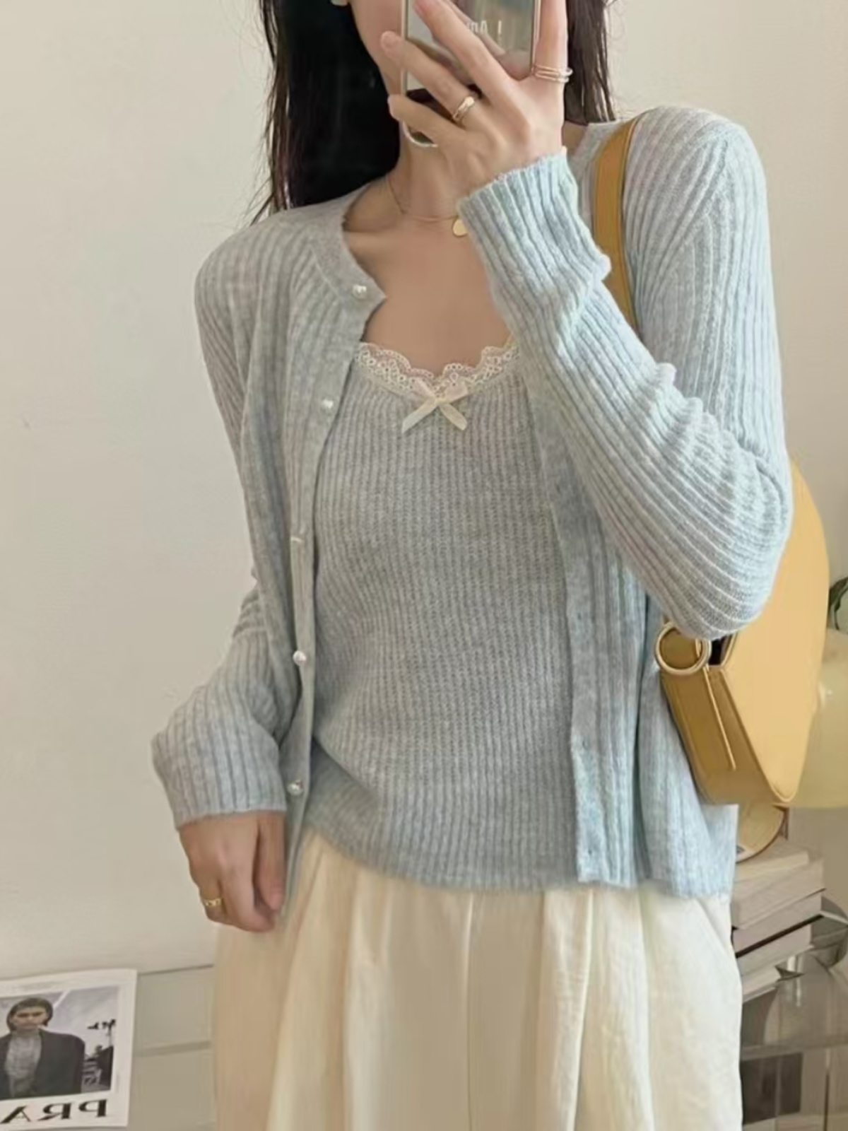 Kardigan Rajut Sweet Knot Wani - Longline Cardigan Knit ulasan dan harga
