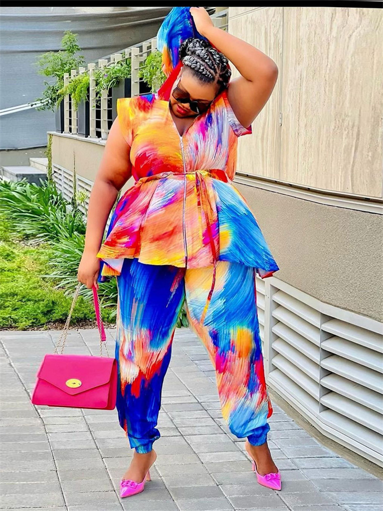 Wmstar Pakaian Wanita Ukuran P - Tie Dye Two Piece ulasan dan harga