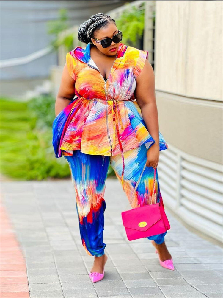 Wmstar Pakaian Wanita Ukuran P - Tie Dye Two Piece ulasan dan harga
