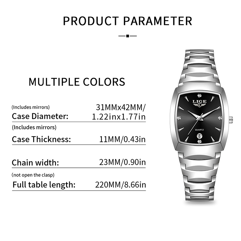 LIGE Jam Tangan Wanita Bisnis  - Fashion Women Watches ulasan dan harga
