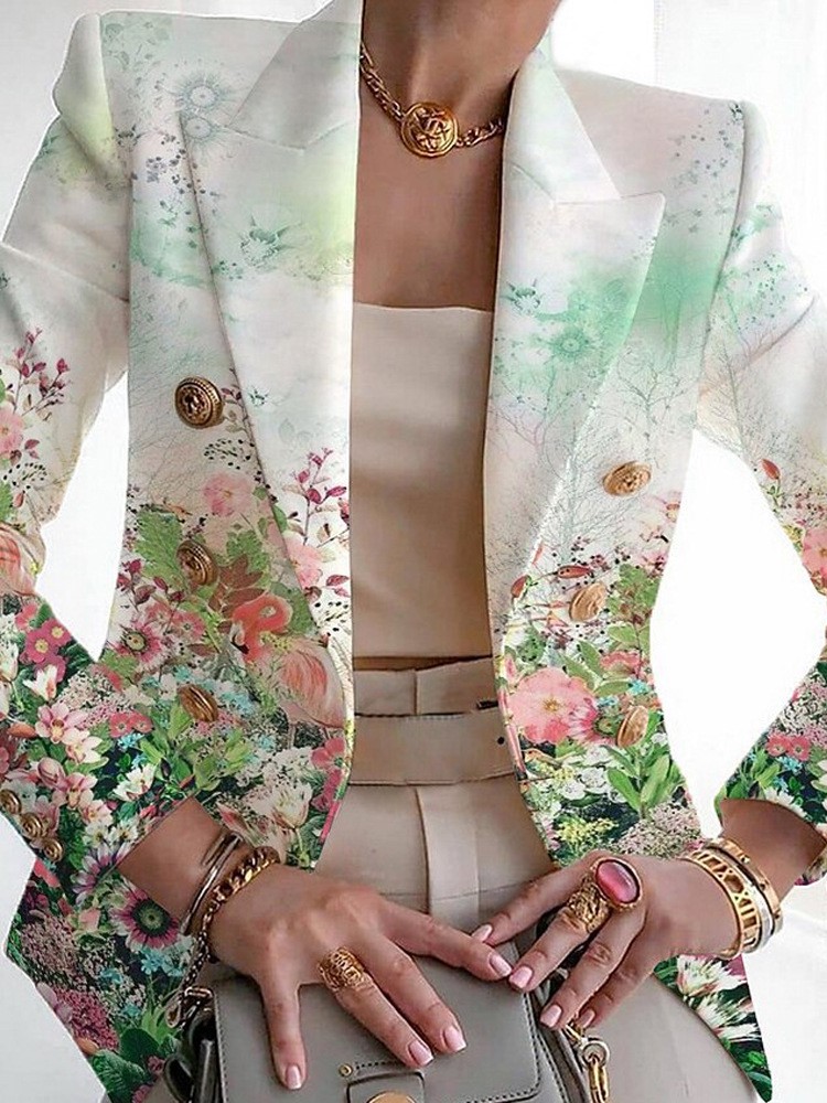 Setelan pakaian wanita kasual, - Blazer Women Oversized ulasan dan harga