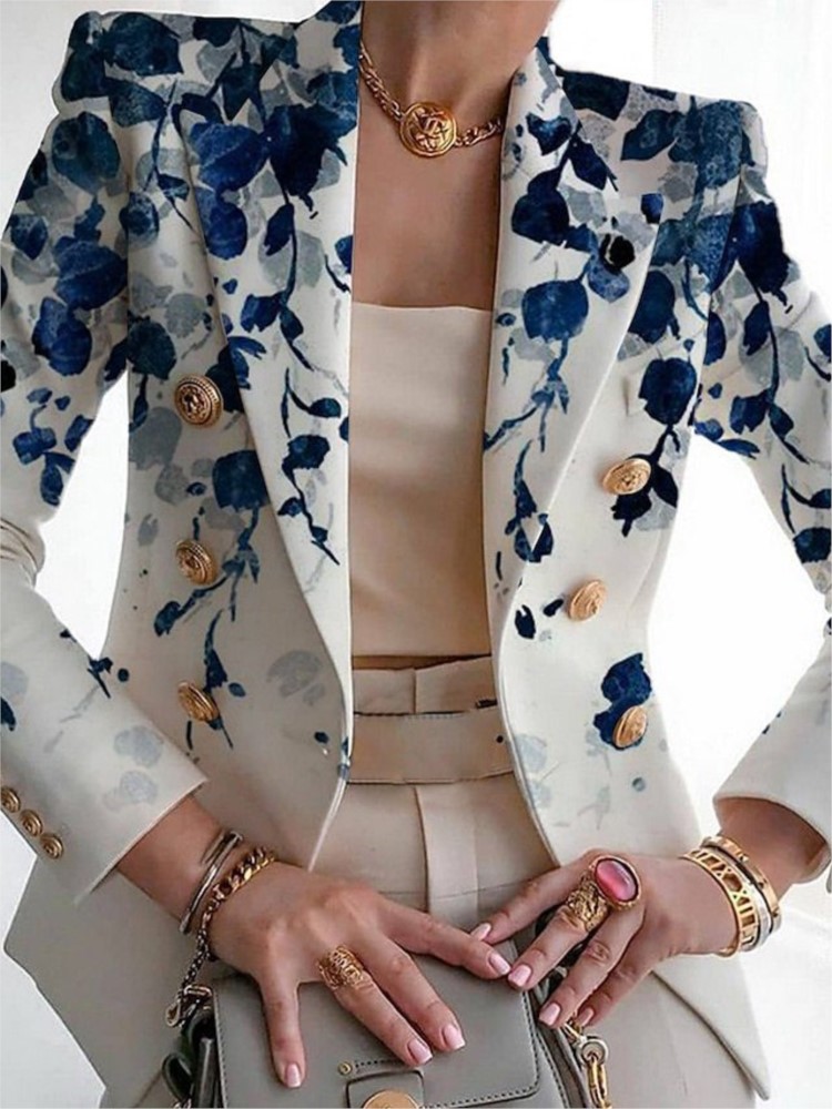 Setelan pakaian wanita kasual, - Blazer Women Oversized ulasan dan harga