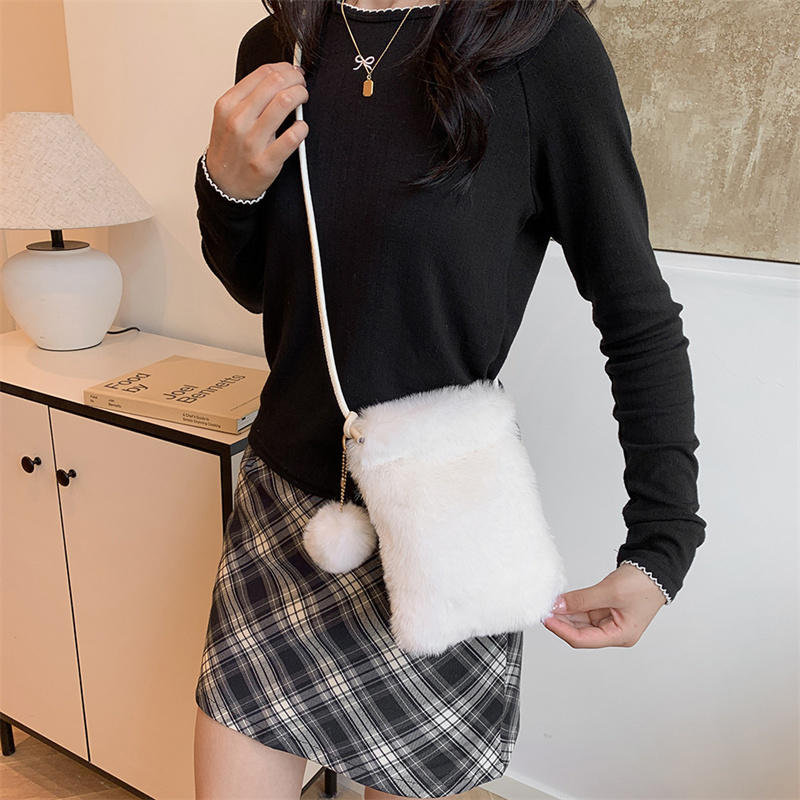 Tas Ponsel Bulu Musim Gugur da - Coin Purse Women ulasan dan harga
