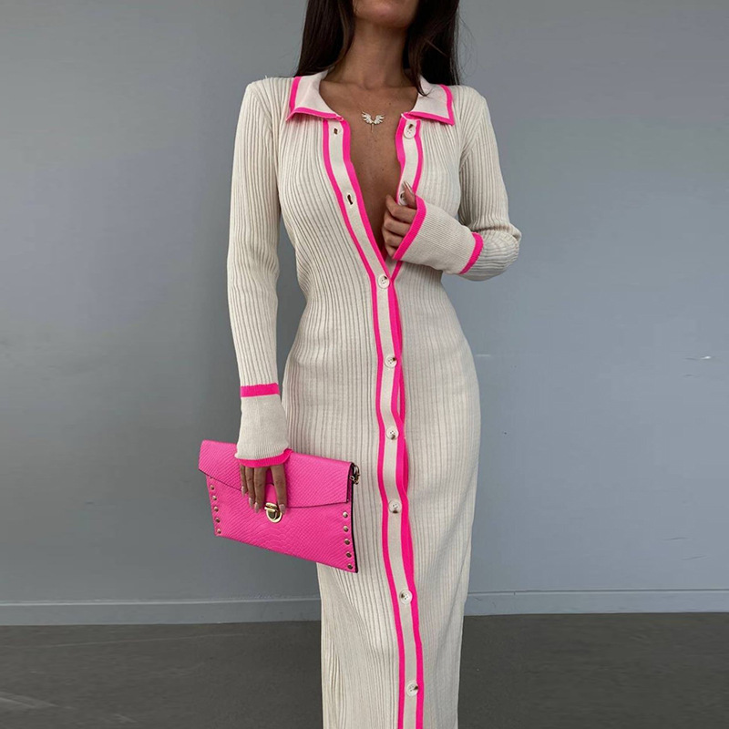 Gaun Kardigan Kerah Berkancing - Longline Cardigan Knit ulasan dan harga
