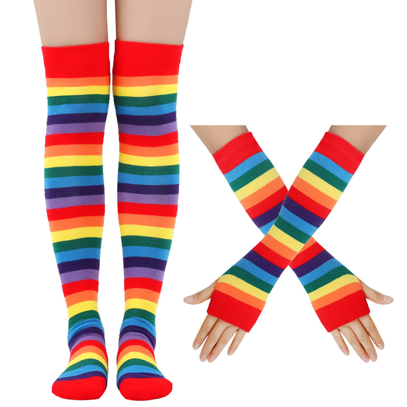 1 Set Sarung Tangan Pelangi Se - Women'S Fashion Gloves ulasan dan harga