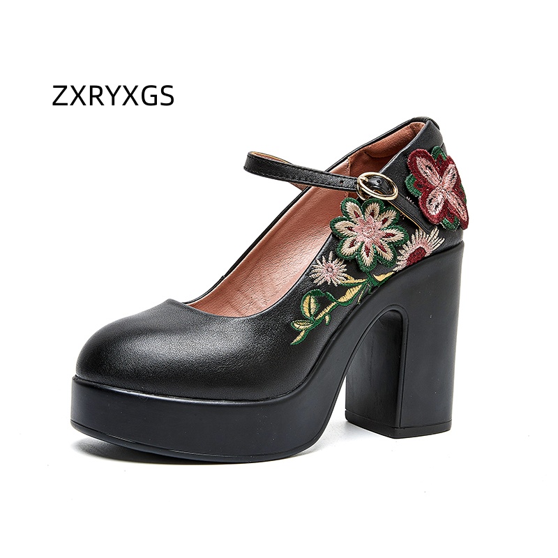 ZXRYXGS Sepatu Bunga Bordir Ku - Women'S Fashion Layering ulasan dan harga